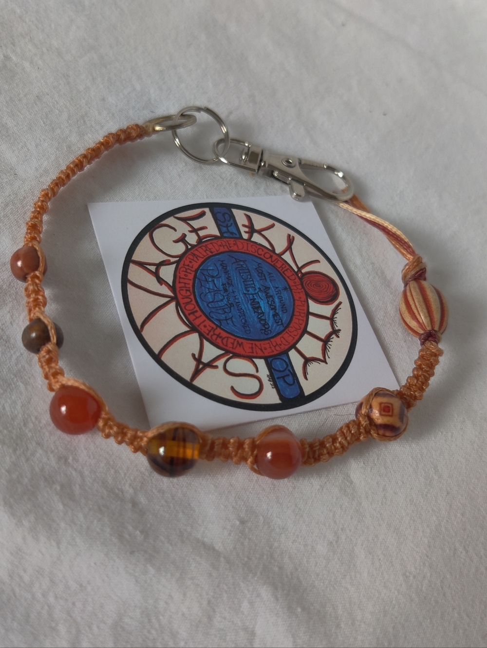 Knotwork & Stone Kitchy Keychain
